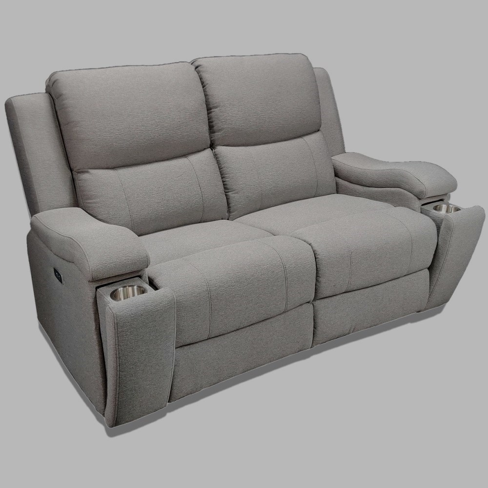 Manilla fabric power Loveseat